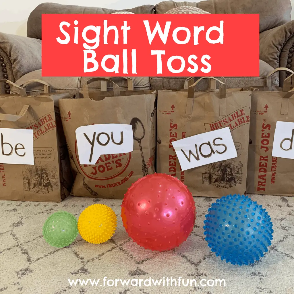Sight Word Ball Toss Game