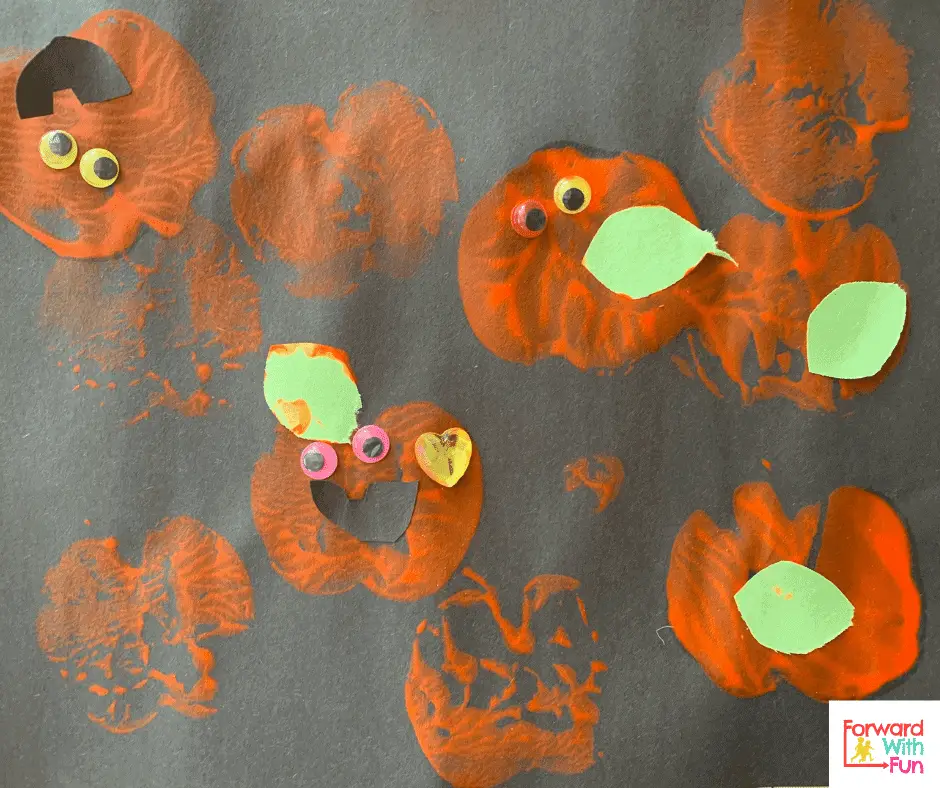 pumpkin stamping halloween activity