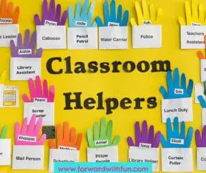 Classroom helper poster