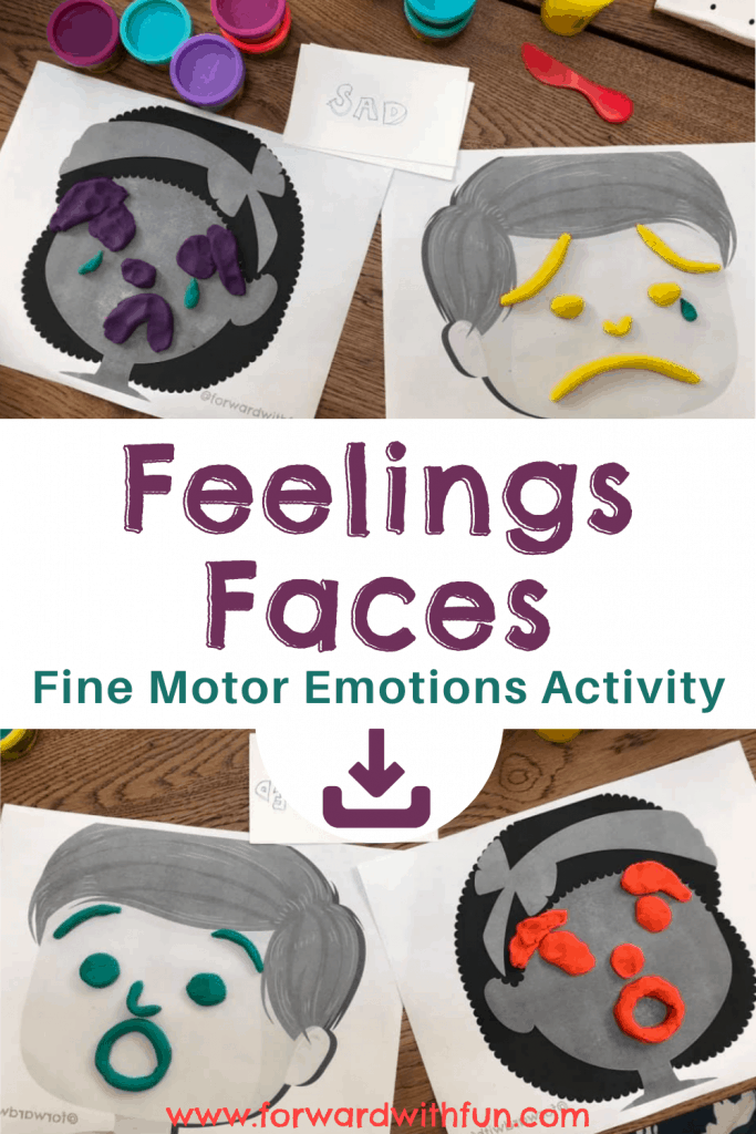 Feelings Faces sad and surprised