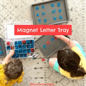 magnet making words activity reinforces the alphabetic principle