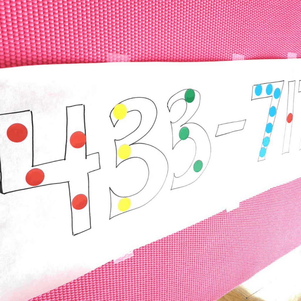 one to one phone number correspondence activities