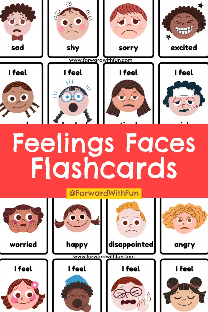 Download feelings faces flashcards