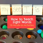 Sight Words Are FUN with 16 Hands-on Activities