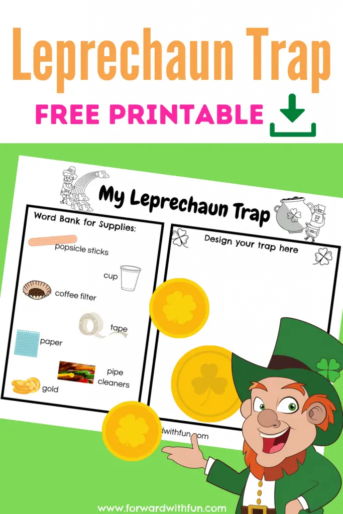 how to make a leprechaun trap planning sheet