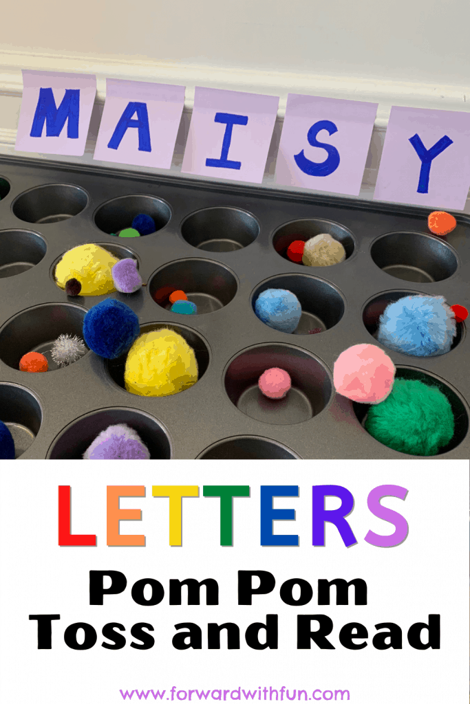 hands on reading game to learn letters