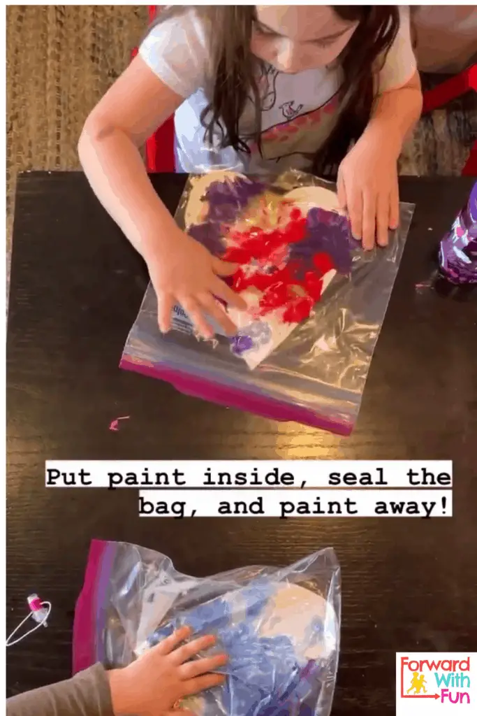 Sensory finger painting