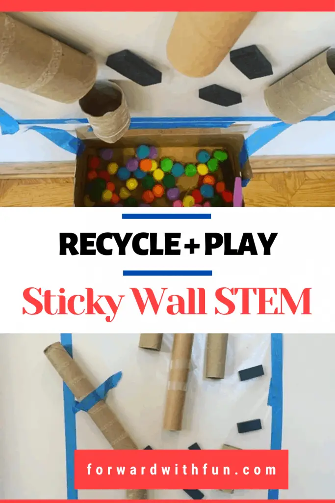recycle and play stem sensory wall