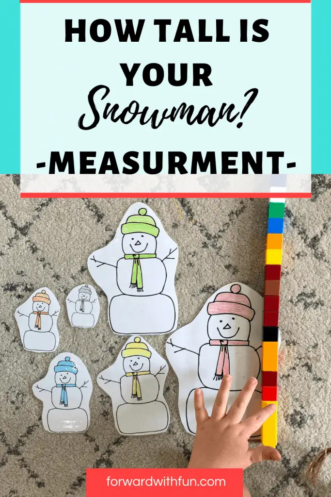 Snowman heights with non standard measurement unifix cubes 