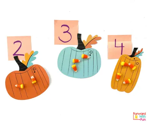 counting candy corn halloween activities for preschool