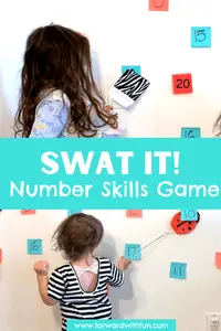 play swat it with numbers and a fly swatter