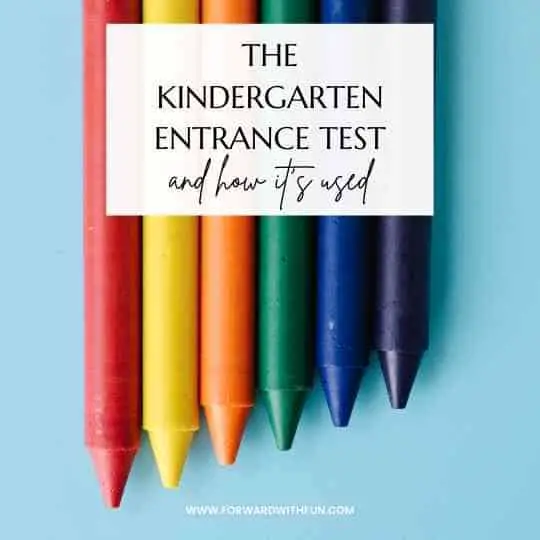 how the kindergarten entrance exam is used