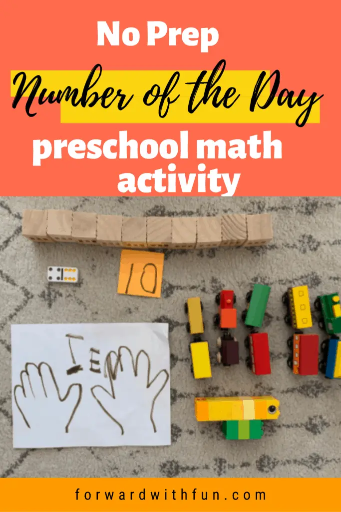 number of the day preschool math activities