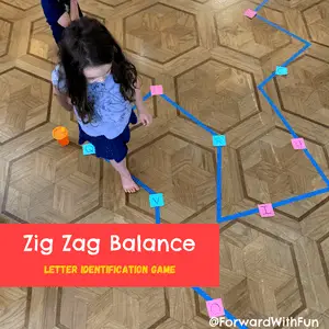 learning through movement with zig zag balance 