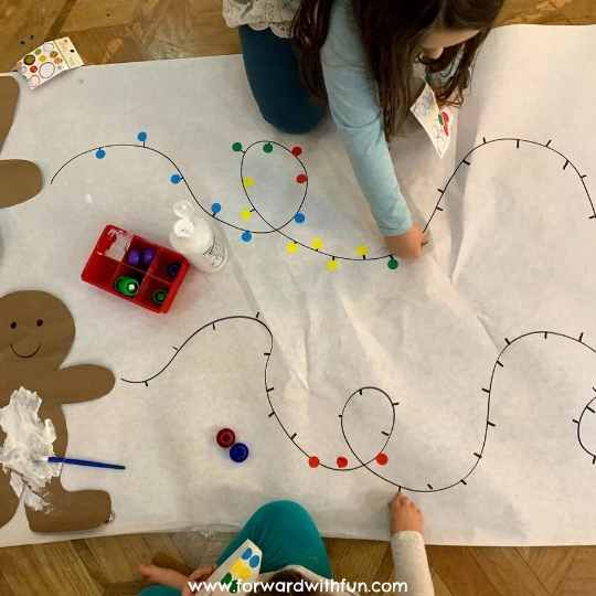 fine motor skills activity for preschoolers christmas lights