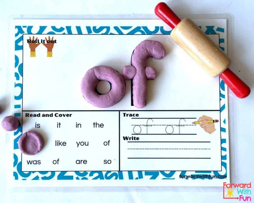 5 Rainbow fine motor skills playdough mats images