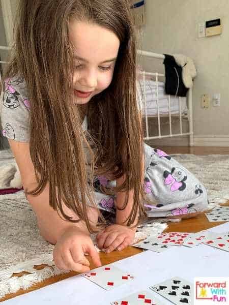 rote counting from a deck of  cards