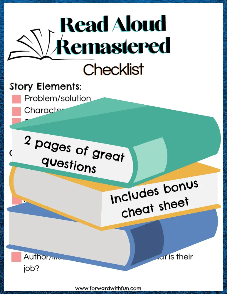 read aloud checklist includes concepts of print