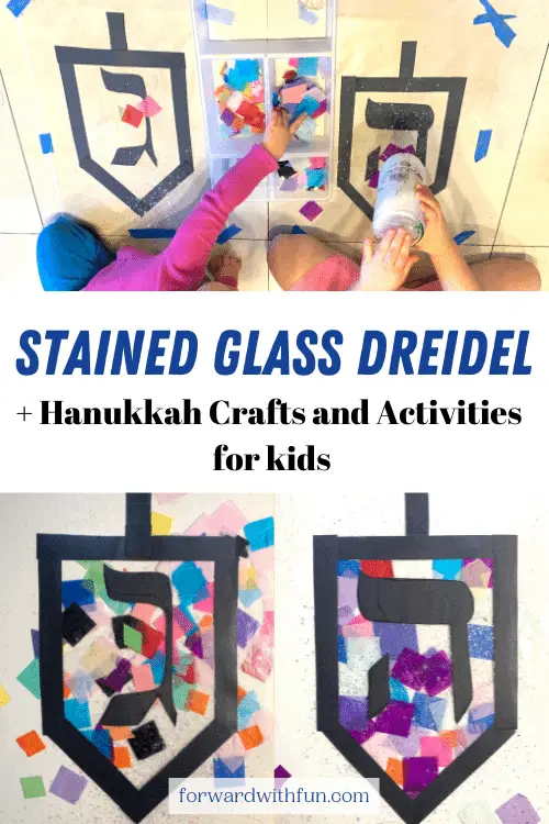 dreidel hanukkah activity for kids in preschool