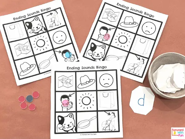 bingo downloadable ending sounds activities for free!