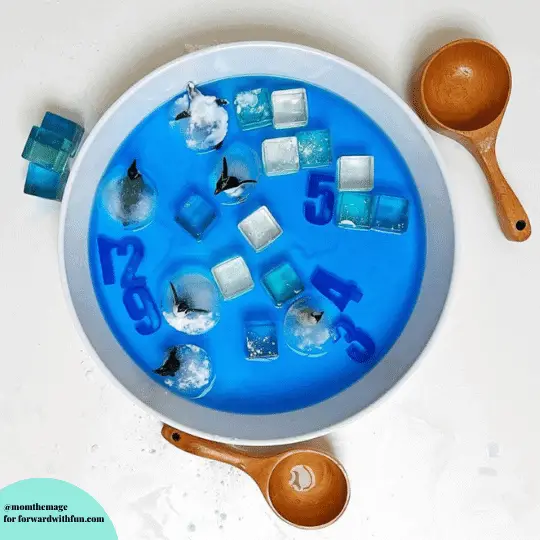 baking soda and vinegar sensory tray