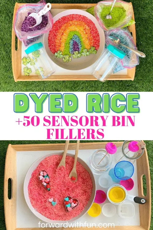 The Ultimate List of Sensory Bin Fillers - Free Printable - Forward With Fun