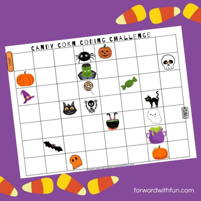 Coding In Kindergarten: Candy Corn STEM Challenge (Free) - Forward With Fun