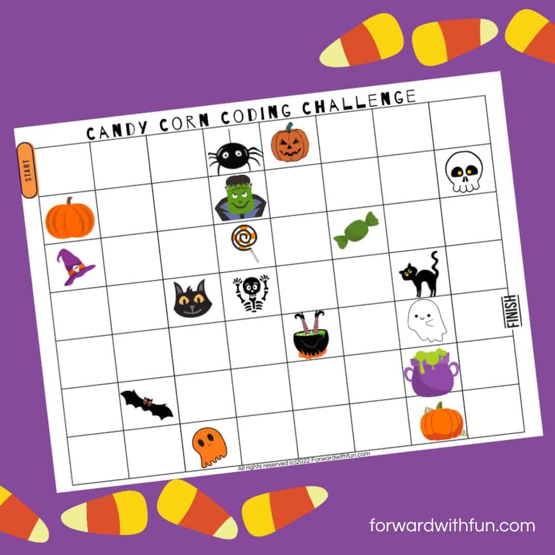 Coding In Kindergarten: Candy Corn STEM Challenge (Free) - Forward With Fun