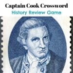 Easy Captain Cook Crossword For Kids