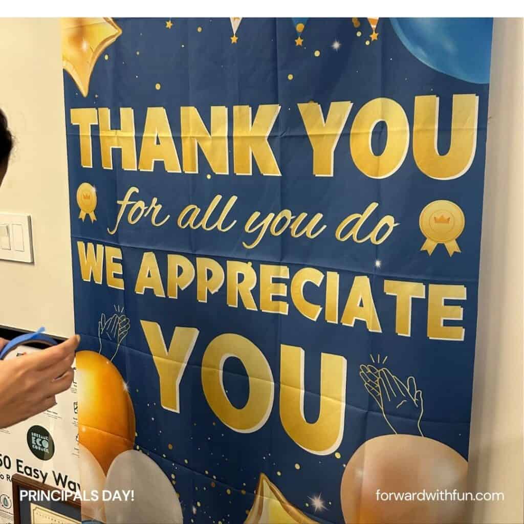 principal appreciation banner