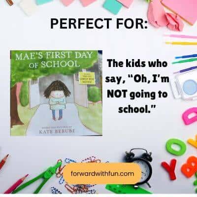 this first day of school story is perfect for kids in denial about going to school. They learn that even teachers are scared!
