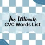 the featured image for the ultimate cvc words list