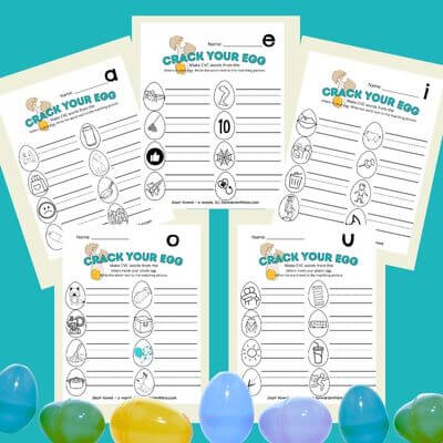easter egg cvc word printables examples to see what product you'll get